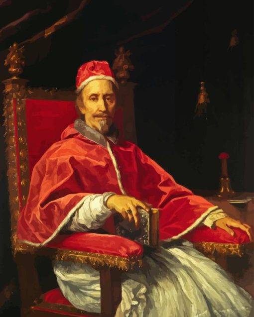 Pope Clement IX Portrait Paint By Numbers