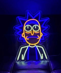 Rick And Morty Neon Paint By Numbers