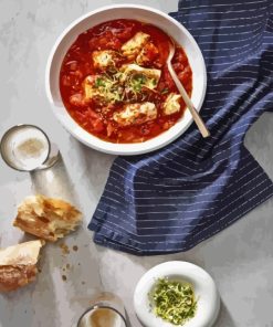 Spiced Cod And Tomato Stew Paint By Numbers