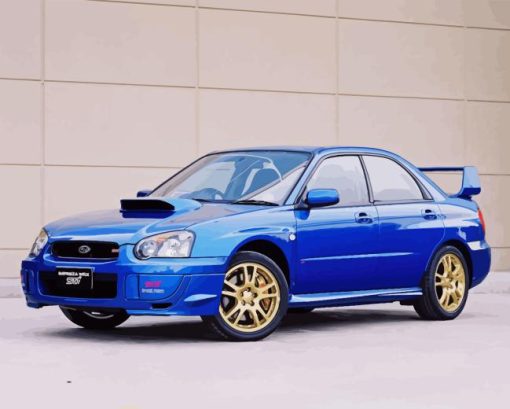 Subaru Impreza paint by number