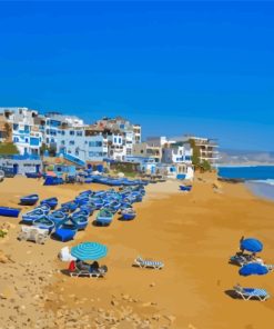 Taghazout Beach Paint By Numbers