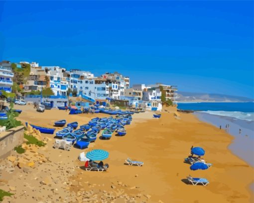 Taghazout Beach Paint By Numbers