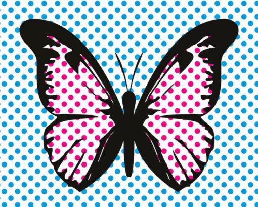 Butterfly Pop Art Paint By Numbers