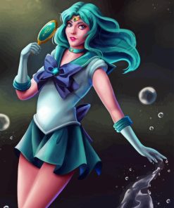 Sailor Moon Neptune Paint by Numbers