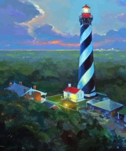 St Augustine Lighthouse Paint by Numbers