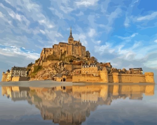 The Mont Saint Michel Paint By Numbers