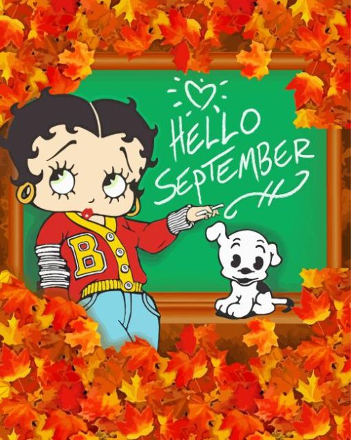 Betty Boop September Paint by Numbers