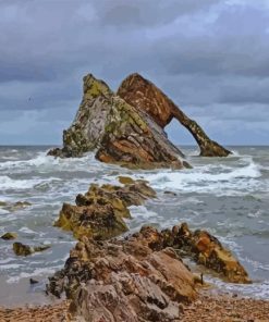 Bow Fiddle Rock Portknockie Paint by Numbers