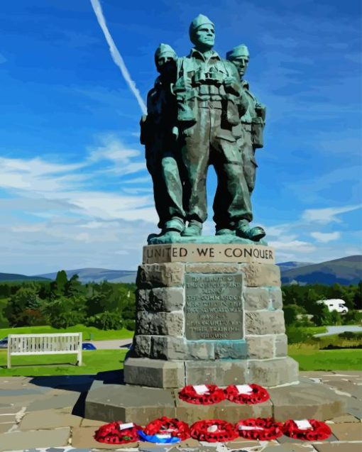 Commando Memorial Paint by Numbers