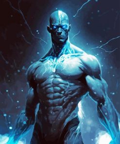 Dr Manhattan Comic Books Paint by Numbers