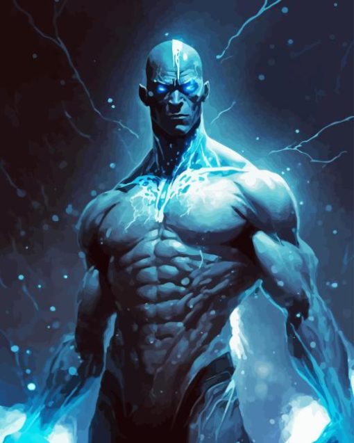 Dr Manhattan Comic Books Paint by Numbers