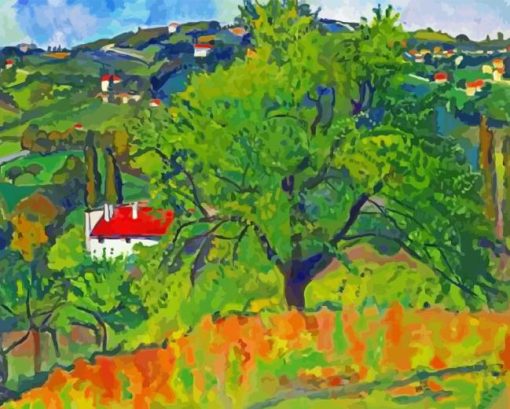 Farm Montcorin By Suzanne Valadon Paint by Numbers