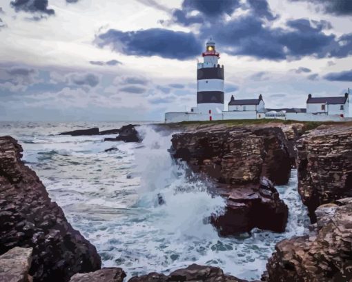 Hook Lighthouse Ireland Paint by Numbers