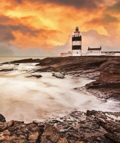 Ireland Hook Lighthouse Paint by Numbers