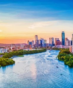 Lady Bird Lake View Paint by Numbers