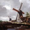 Landscape With Windmills Near Haarlem Paint by Numbers