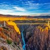 Royal Gorge Bridge Sunset Paint by Numbers