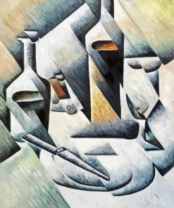 Bottle And Knife Juan Gris Paint by Numbers