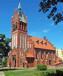 Church Of The Holy Family Kaliningrad Paint by Numbers