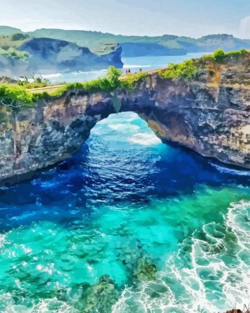 Nusa Penida Bali Paint by Numbers