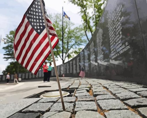 Close up Vietnam Wall View paint by numbers