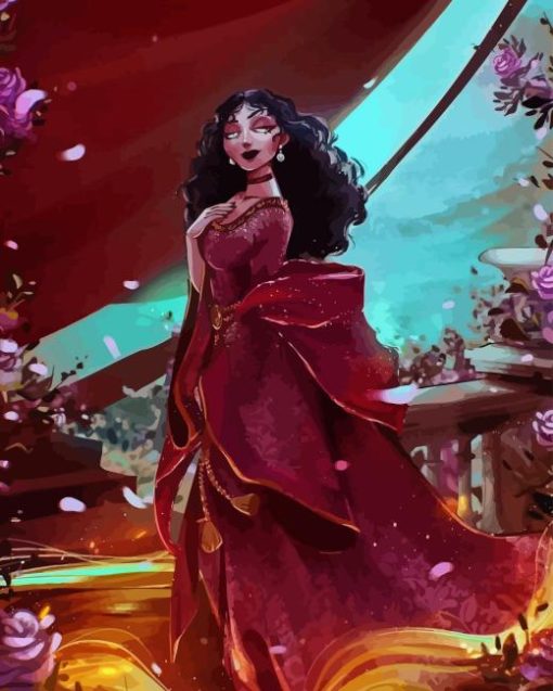 Gothel Villain Art paint by number