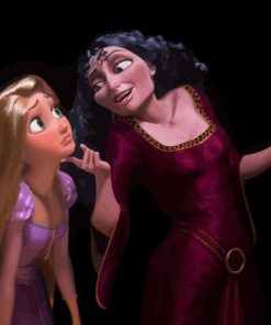 Gothel With Rapunzel paint by numbers