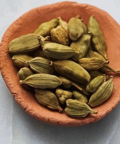 Green Cardamom in Bowl paint by numbers