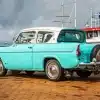 Blue Ford Anglia Paint By Numbers