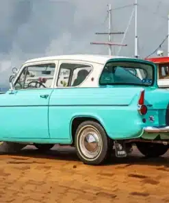 Blue Ford Anglia Paint By Numbers